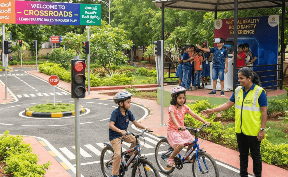 Fun Traffic Park in AP Helps Kids Learn Life-Saving Road Habits